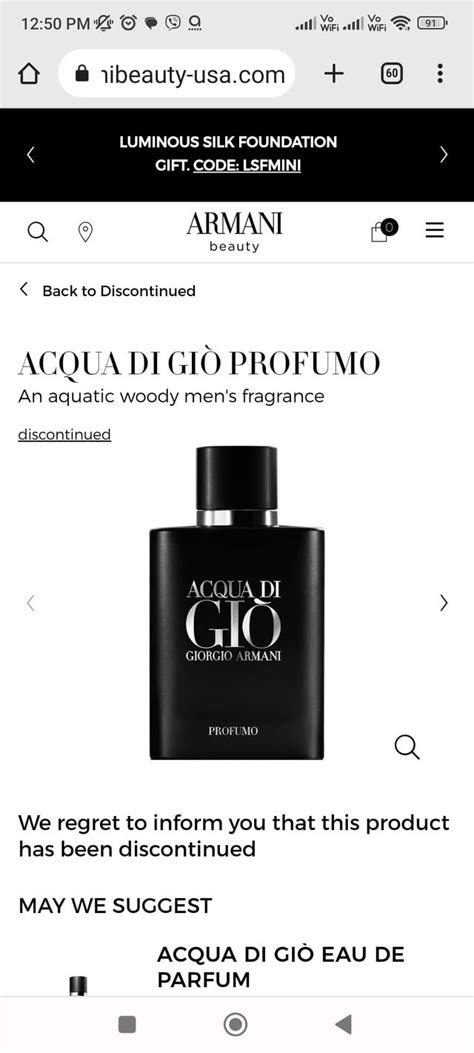 Acqua di Gio Profumo Discontinuation Confirmed : r/fragrance.